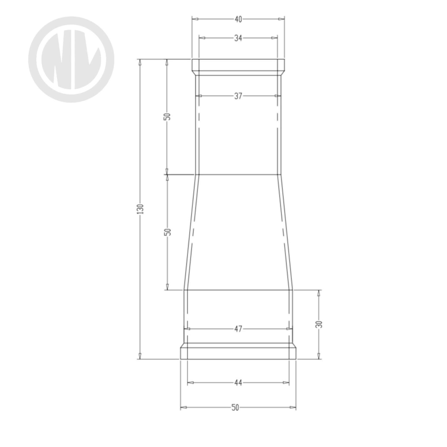 HT-011 CRMOØ50x40x Length